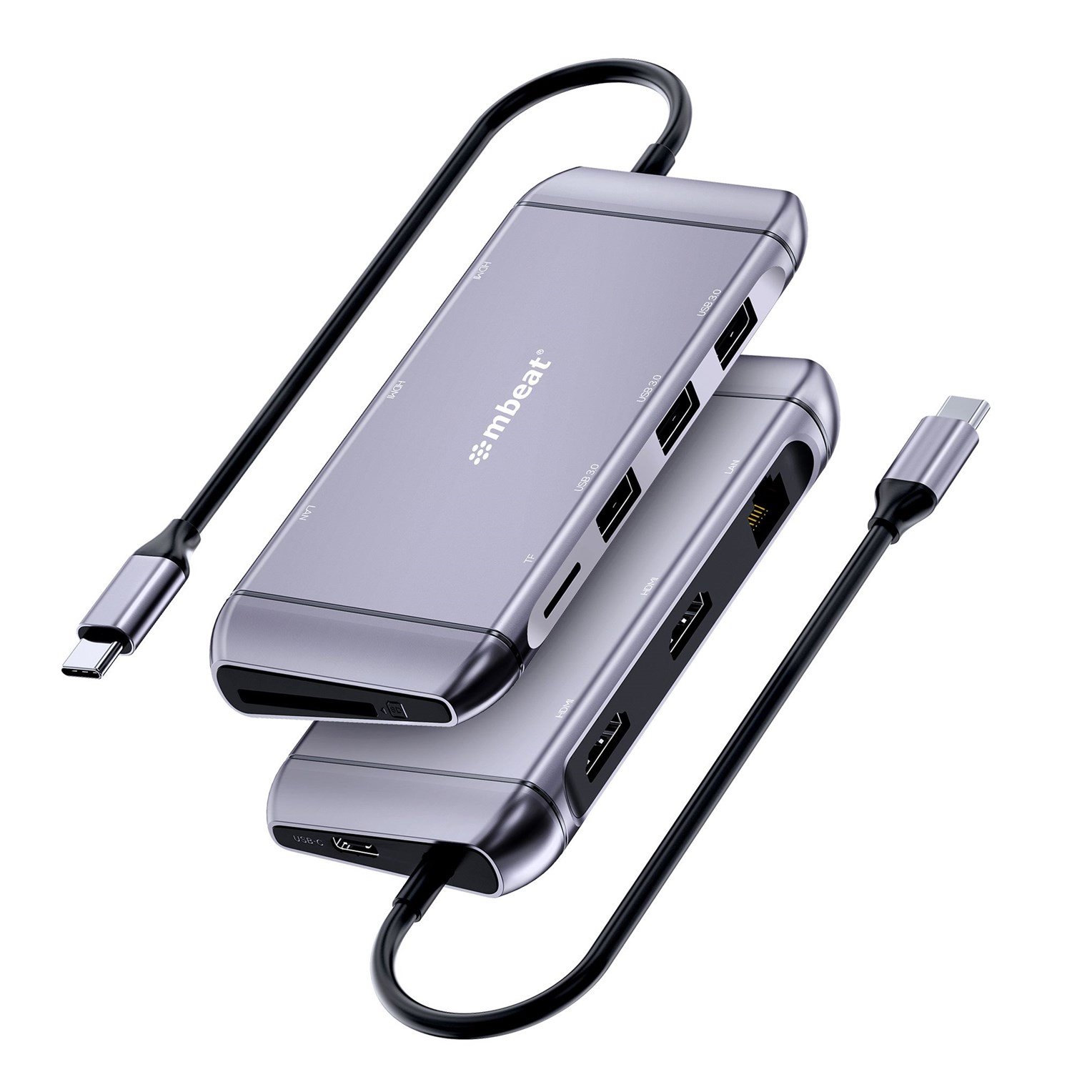 Mbeat® Elite X11 Dual Hdmi Usb-C Multifunction Docking Station (4K MST Hdmi X 2, Usb-C PD, Usb 3.0 X 3 , SD, TF)