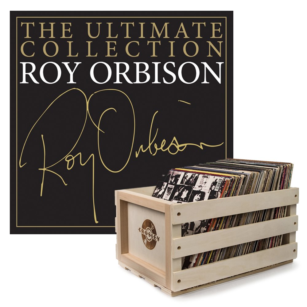 Sony Crosley Record Storage Crate Roy Orbison The Ultimate Collection Vinyl Album Bundle