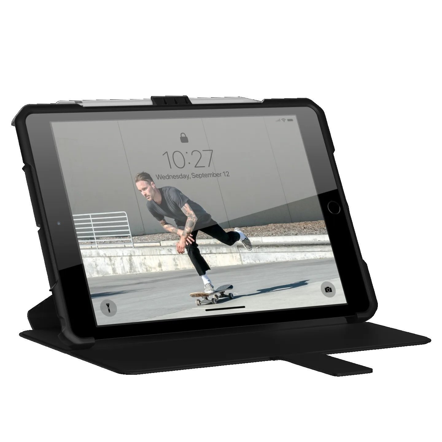 Uag Metropolis Series Folio Apple iPad 10.2' (9TH Gen, 2021) Case - Black(121916114040), Military Drop-Test Standards, Multi-Angle Kickstand