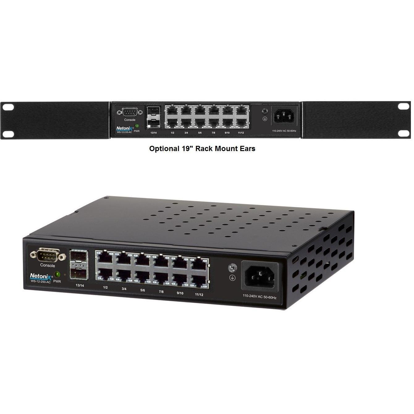 Netonix PoE Switch 12-Ports 250W Ac