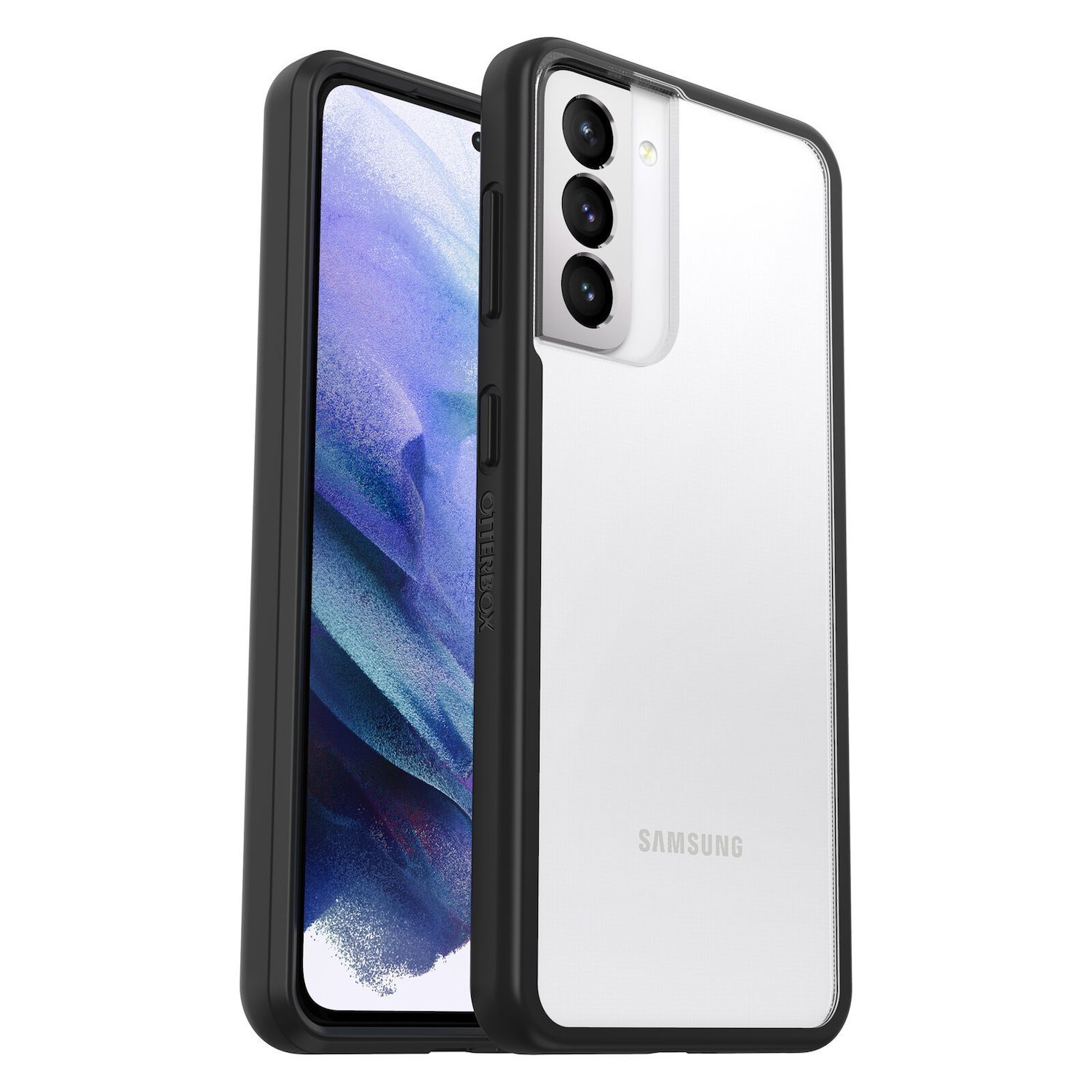 OtterBox React Series Case For Samsung Galaxy S21 5G Clear - Ultra-Slim Design, Drops And Scrapes Proof, Wireless Charging Compatible