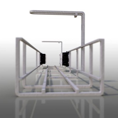 4Cabling Oe Elsafe Prodigy 750 MM Single Tier Cable Management Basket White