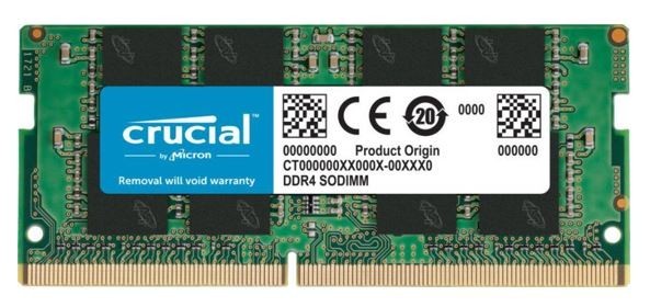 Micron Crucial 16GB (1x16GB) DDR4 Sodimm 3200MHz CL22 1.2V Single Ranked Notebook Laptop Memory Ram ~Ct16g4sfra32a