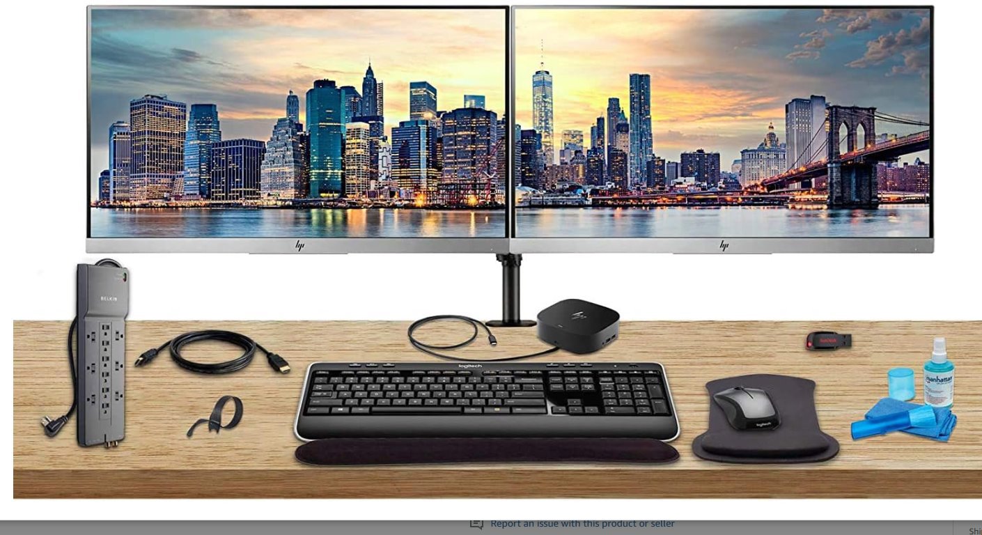 Workstation Bundle with 2 Monitors