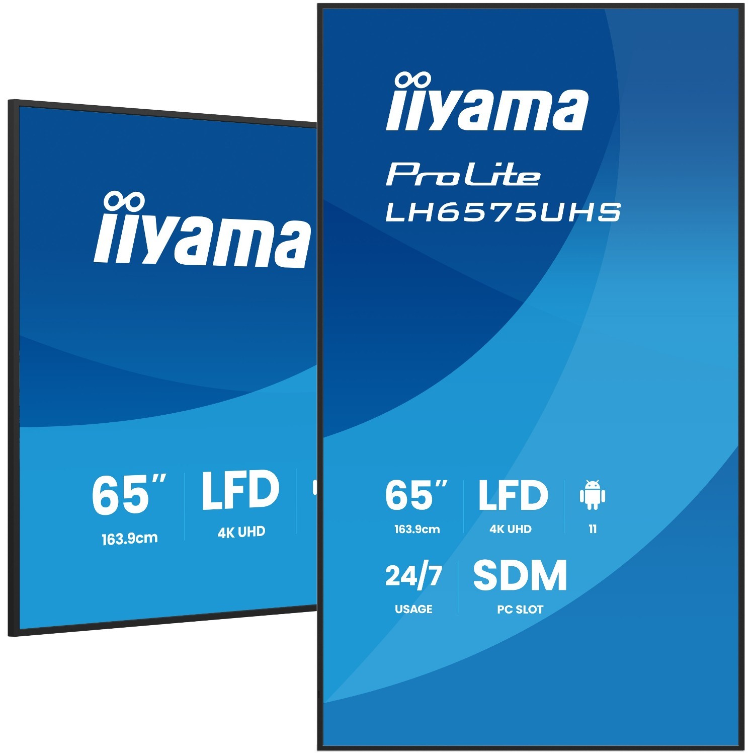 iiyama display (65") |  4K Ultra HD |  3840 x 2160 pixels | IPS |  24/7 geschikt
