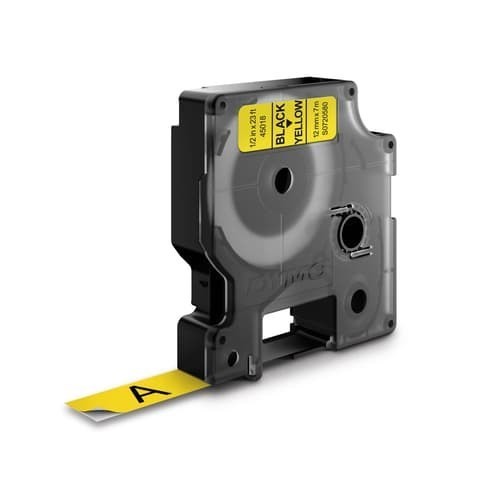 Dymo Tape D1 12MM Svart/Gul