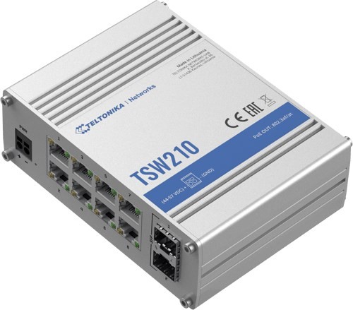 Teltonika TSW210 8-Portars Industriell Switch
