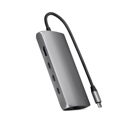 Satechi Usb-C Multiport Adapter 8K With Ethernet V3 - Space Grey Usb-C 3.2 Gen 1 (3.1 Gen 1)