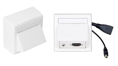 Vivolink Vägguttag Hdmi + 3,5MM Ljud Utanpåliggande