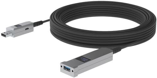 Huddly Aktiv Optisk USB-kabel 10M 10M Usb-A Usb-A Svart