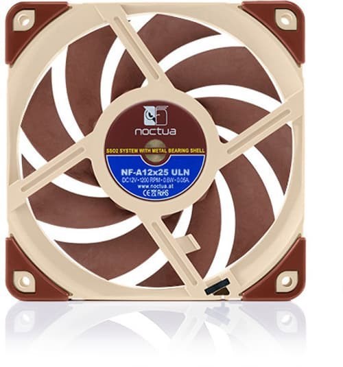 Noctua Nf-A12x25 PWM 120MM FLÄKT Beige, RÖD