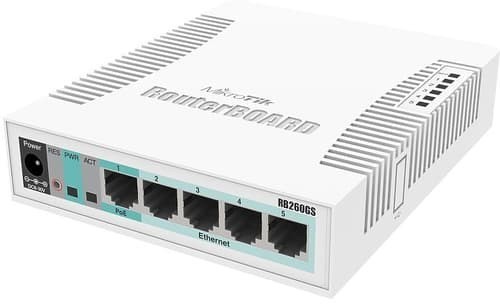 Mikrotik RB260GS 5-Portars Switch Med En SFP