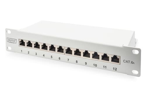 Digitus Patchpanel GRÅ Cat 6A 1U