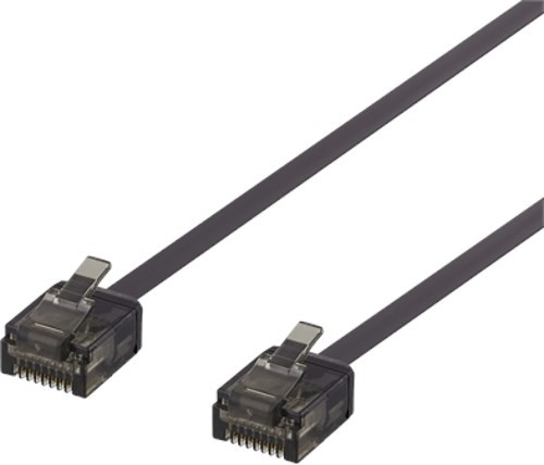 Deltaco Patch-Kabel RJ-45 Cat 6A 0.15M Svart