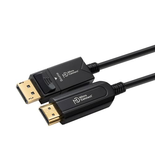 Microconnect Premium Optic DisplayPort 1.4 - Hdmi 2.0 Cable 15M DisplayPort Hdmi Svart