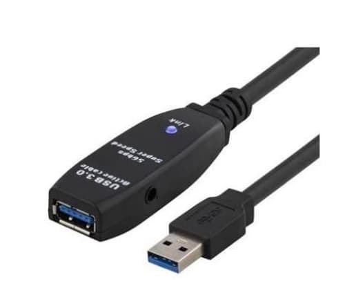 Microconnect Aktiv Förlängningskabel Usb3.0 15M Usb-A Usb-A Svart