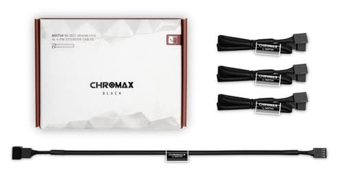 Noctua Na-Sec1 Chromax Ext Cable 4X4-Pin 30CM Black