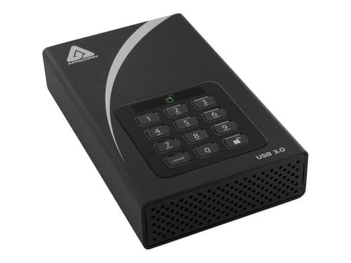 Apricorn Aegis Padlock DT 4TB Desktop Drive 256-Bit Fips Svart