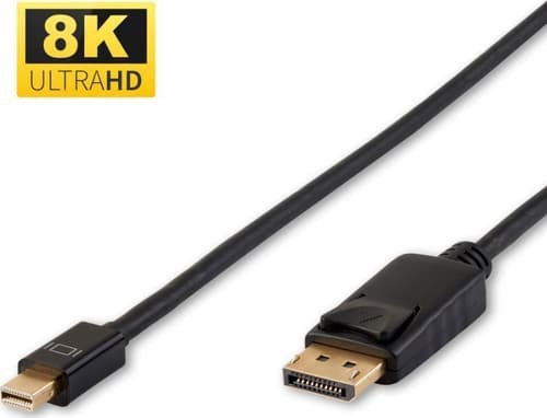 Microconnect Mini DP - Displayport 1.4 2M DisplayPort Mini DisplayPort Svart