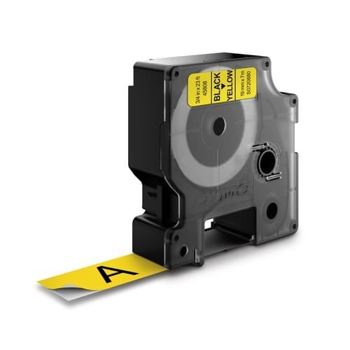 Dymo Tape D1 19MM Svart/Gul
