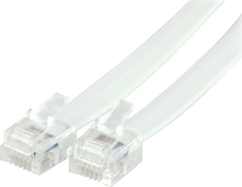 Deltaco Telefonkabel 2M RJ-12 RJ-12