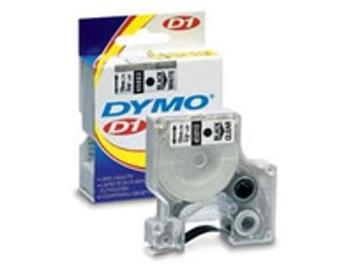 Dymo Tape D1 12MM Röd/Vit