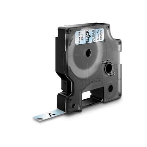 Dymo Tape D1 9MM Svart/Transparent