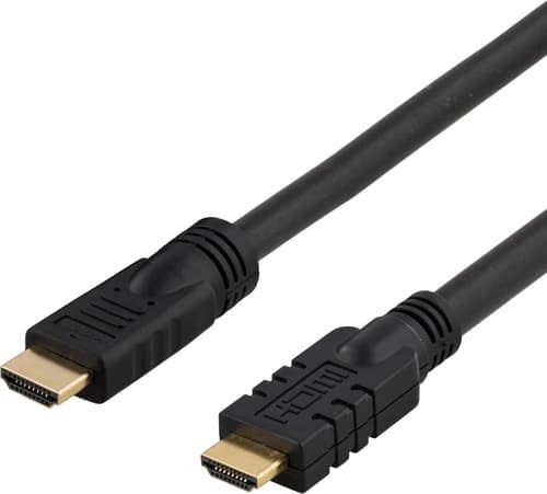 Deltaco Hdmi - Hdmi High Speed W/ Ethernet Active 25M Hdmi Hdmi Svart
