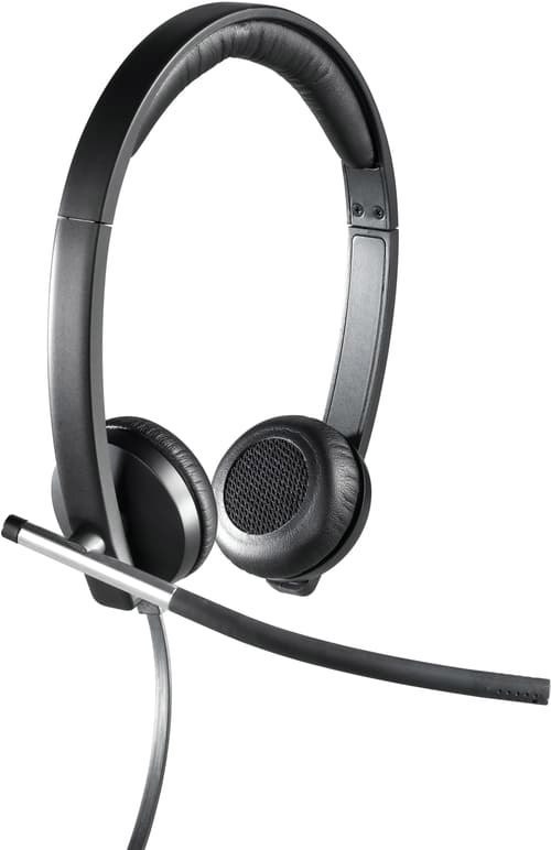 Logitech H650e 5-Pack Stereo Usb-A Silver, Svart