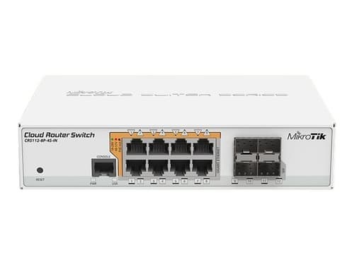 Mikrotik Crs112-8P-4S-In Gigabit Smart Switch