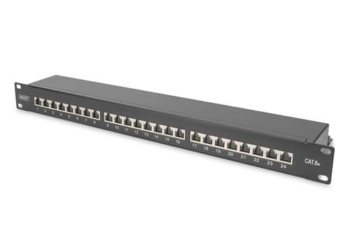 Digitus Patchpanel Svart Cat 6A 1U