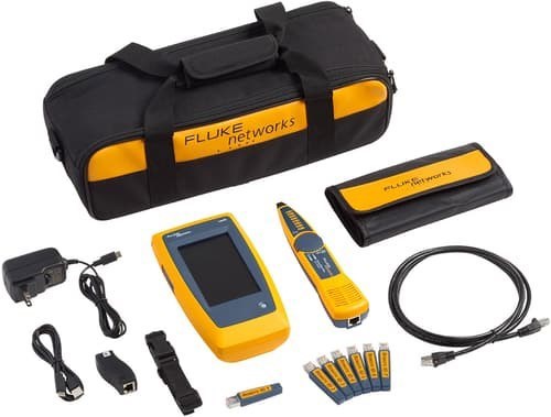 Fluke Networks Fluke Liq-Kit Nätverkskabeltestare Testverktyg FÖR PoE GRÅ, Gul