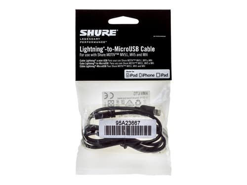 Shure Amv-Ltg Belysningskabel 1 M Svart 1M Svart