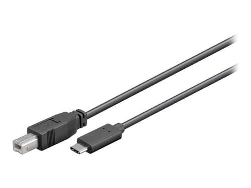 Microconnect Usb3.1C2b1 USB-kablar Usb 2.0 1 M Usb C Usb B Svart 1M Usb-C Usb-B Svart