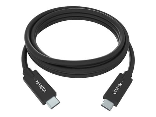 Vision TC 2Musbc/Bl USB-kablar 2 M Usb 3.2 Gen 1 (3.1 Gen 1) Usb C Svart 2M Usb-C Usb-C Svart
