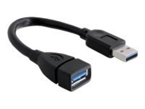 Delock 82776 USB-kablar 0,15 M Svart 0.15M Svart