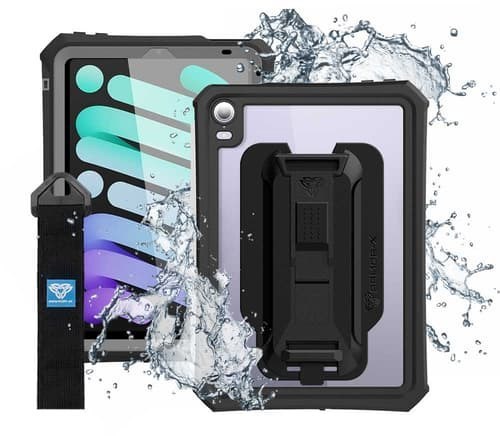Armor-X Vattentätt Fodral iPad Mini 8.3" 6TH Gen, iPad Mini 8.3" 7TH Gen Svart