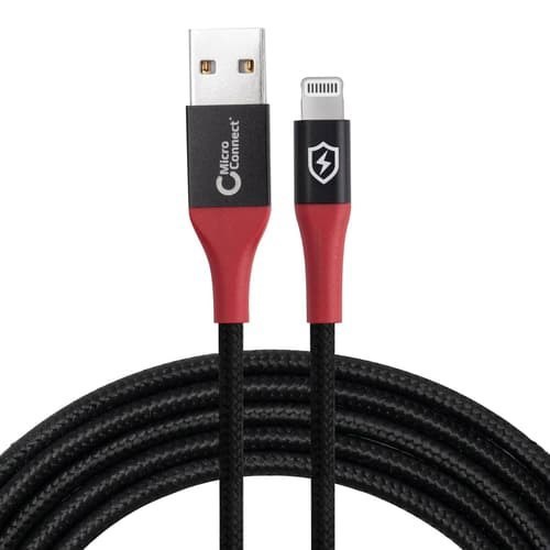 Microconnect Usb-A Till Lightning Data Blocker Kabel 1.5M 1.5M Svart