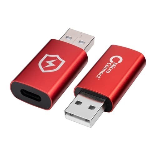Microconnect Safe Charge Usb-A Till Usb-C Data Blocker Adapter Usb-A Usb-C