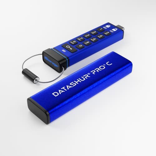 Istorage datAshur Pro+C 128GB Usb-C BLÅ