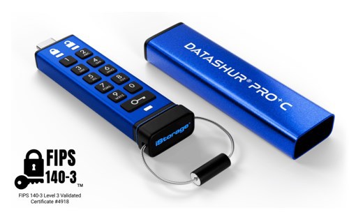 Istorage datAshur Pro+C 256GB Usb-C BLÅ