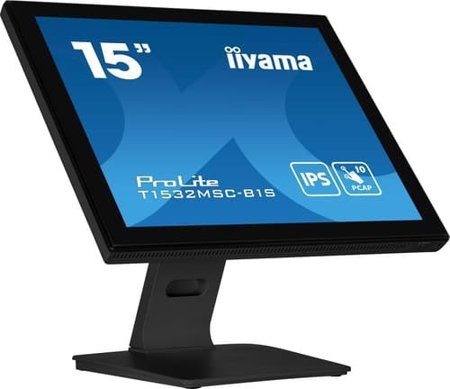 Iiyama ProLite T1532MSC-B1S Platta Pc-Skärmar 38,1 CM (15") 1024 X 768 Pixlar Xga LCD Pekskärm Svart 15" 1024 × 768Pixels TN 4:3