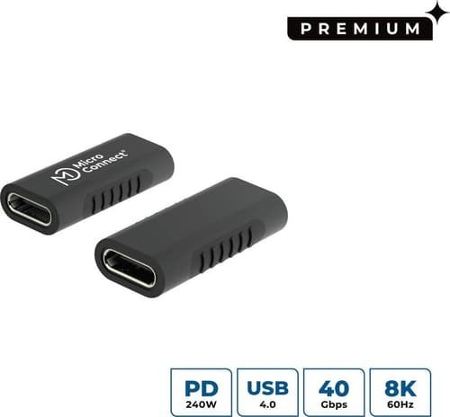 Microconnect Usb3.2Cffa Kabelomvandlare (Hane/Hona) Usb C Svart Usb-C Usb-C