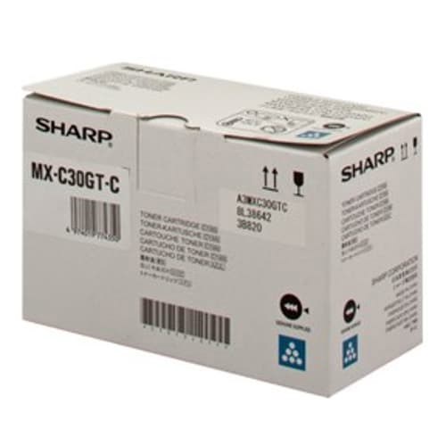 Sharp MX-C30GTC Original Laser Toner Cartridge - Cyan Pack