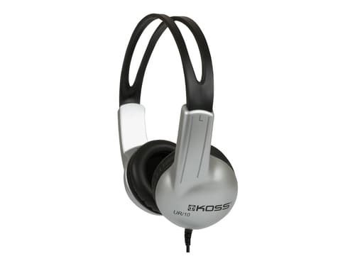 Koss Ur10 Hörlurar Kabel Huvudband Musik Svart, Silver Stereo Silver, Svart