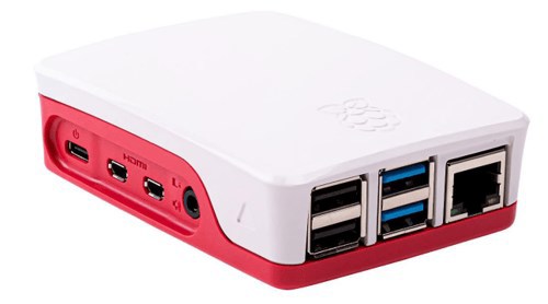 Raspberry Pi 4 Case - Red/White For Rpi 4
