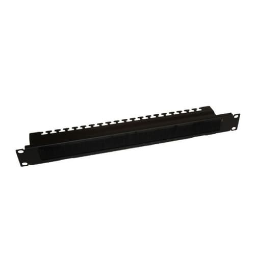 Lanview 1U 19" Bent Brushed Cable Organizer Panel