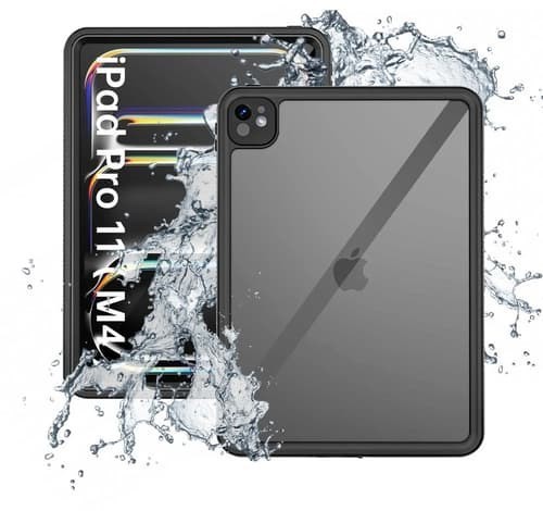 Armor-X Vattentätt, STÖT- Och Dammsäkert Fodral iPad Pro 11" (M4), iPad Pro 11" (M5) Svart