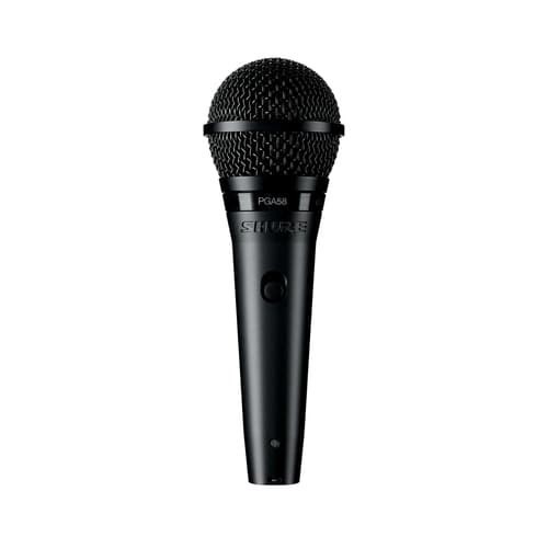 Shure PGA58-mikrofon + 1/4"-XLR-kabel