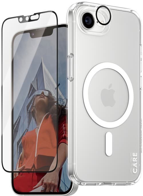 Panzerglass Care 3-In-1 Bundle iPhone 16E, iPhone 17E Transparent